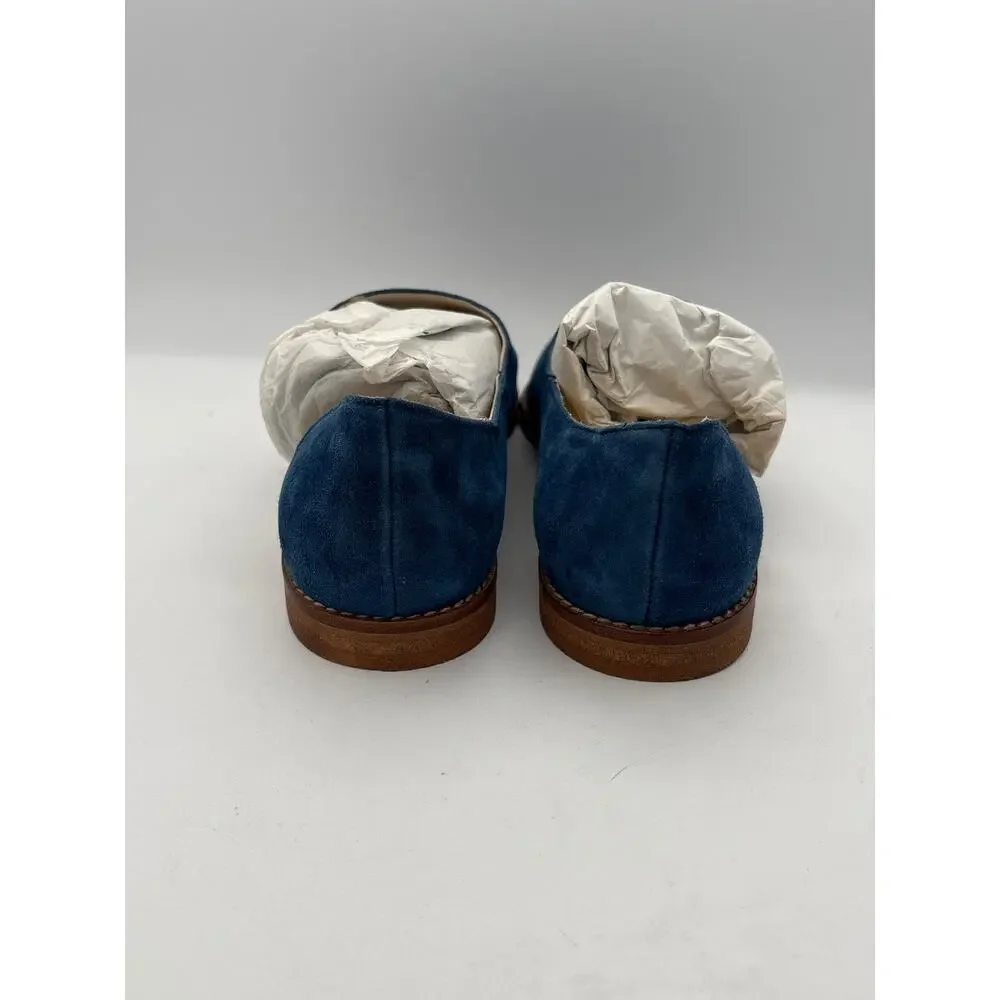 Women’s Anthropologie Size 8.5 Blue Suede Flats
